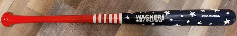 Red, white, and blue bat